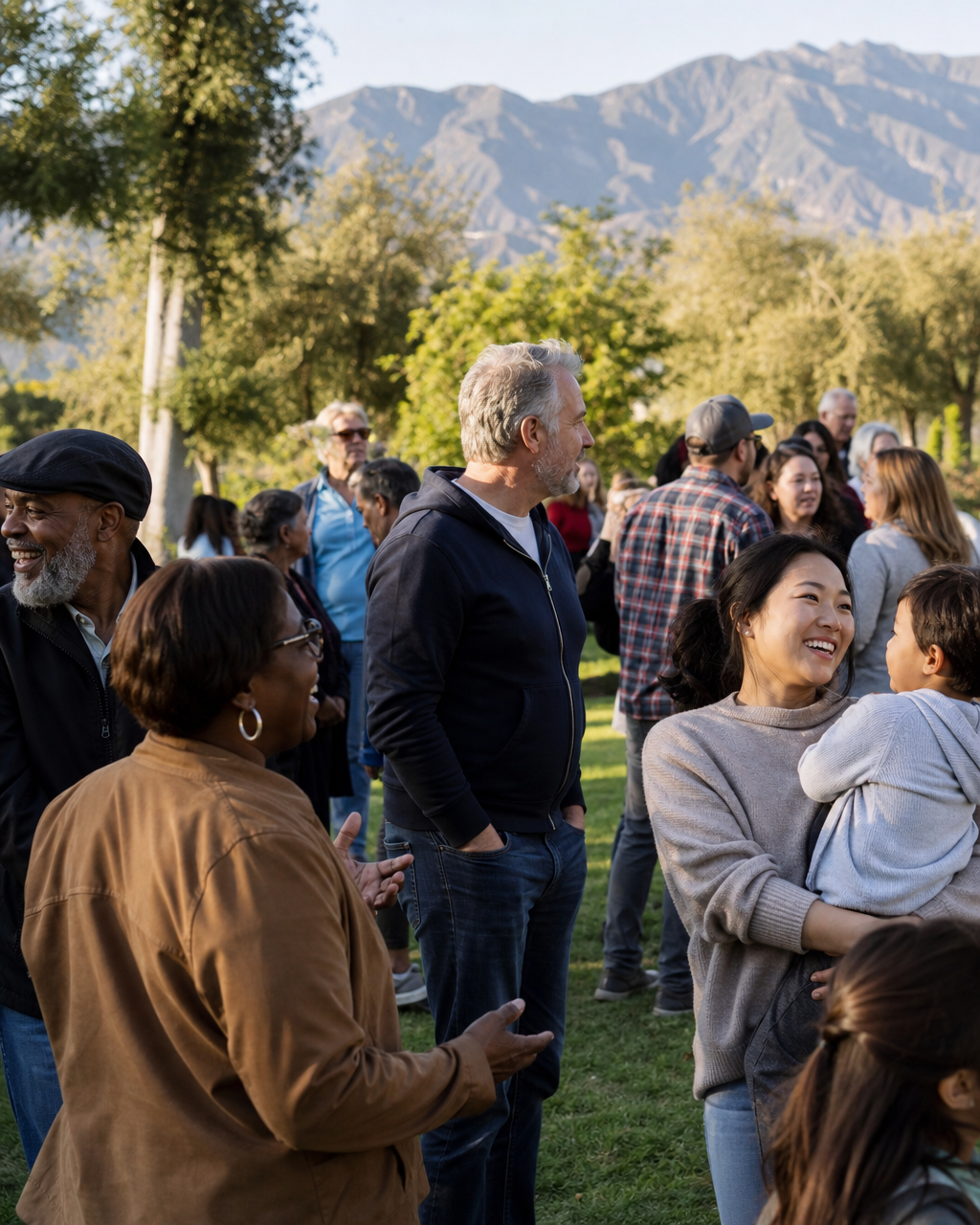 Joyful community gathering in Altadena